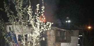 В Олександрії горіла лазня