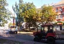 Зранку перекрили рух на дорозі, по якій курсують рейсові автобуси Олександрії