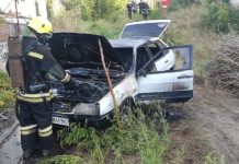 В Олександрії горів легковий автомобіль